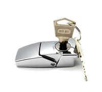 Hasp Cabinet Lock for Sliding Door JA57 G 1pcs(Silver Key Small)
