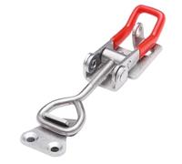 Hasp Locks,Duck Billed Buckles,2 Pcs Stainless Steel Hinge Clip Heavy Duty Toggle Clamp Latch Hasp Toggle Clamp Latch Replacement Pull Latch Clamp for Door Pull Latch (Color : A(Color:A,Size:L)