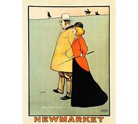 Hassal Newmarket Theatre Comedy Horse Racing Advert Large Wall Art Print Canvas Premium Mural