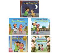 Hassan and Aneesa Children Islamic 5 Books Collection Set (Love Ramadan, Go to Madrasa, Go to Masjid, Celebrate Eid & Go to A Nikkah)
