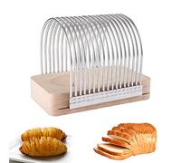 Hasselback Potato Slicer, Potato Slicing Rack and Vegetable Cutter, Fixed Stainless Steel Food Slicer for Slicing Tomato, Potato, Bread, Meat