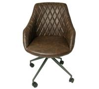 Hasselt Chestnut Vintage Leather Office Chair