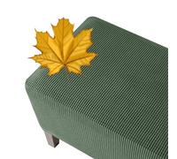 Hassock Slipcover for Ottomans Stretchable Rectangular Protector 55-200cm Decorative Footrest Sofa Cover Fits Army Green 65x85cm Durable & Easy to Clean