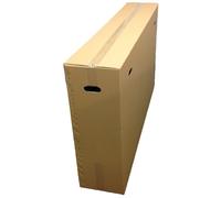 Hassos Large 145cm Double-Walled Bicycle Transport Box | Strong Flat-Pack Packaging Box for Moving House | Artwork & Guitar Shipping Container Packaging with 2 Handles | Bike Packaging for Air Travel