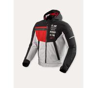 Revit Haste H2O waterproof Motorcycle Textile Jacket, black/red, size XXL