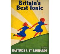 Hastings & St Leonards - A4 Wall Art, Wanderlust Print, Inspirational World Map, Vintage City, Retro Poster, Home Decor for Living Room, Office, Gift Idea for Travel Lovers