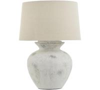 Hastings White and Grey Ceramic Antique Lamp