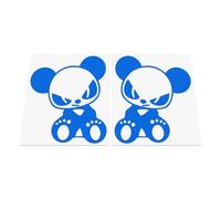 HastingsDesigner 2x Evil Panda - for Car/Bike/Van/Laptop, Modified Style JDM/DUB/Drift Vinyl Decal Stickers suitable for Window, Bumper or any smooth surface (Blue)