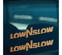HastingsDesigner 2x LOW N SLOW Lowered Car Window Bumper JDM Dub Drift Vinyl Decal Stickers (Gold)