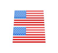 HastingsDesigner 2x USA Flags - United States of America, Small Durable Laminated Vinyl Decal Stickers suitable for exterior of a Car, Window, Bumper, Laptop, or any smooth surface