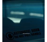 HastingsDesigner AUTOMATIC DOOR DO NOT PULL HANDLE Caution Car, Taxi, Coach Vinyl Decal Sticker (Black)