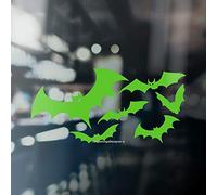 HastingsDesigner BAT SWARM Car/Window/Wall/Laptop Halloween Vinyl Decal Sticker (Green)
