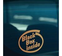 HastingsDesigner BLACK BOX INSIDE Funny Novelty New,Young Driver Car,Bumper,Window Vinyl Sticker (Gold)