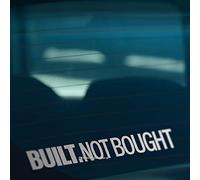 HastingsDesigner BUILT NOT BOUGHT S4 Funny Car Van Bumper Window JDM DUB Vinyl Decal Sticker (Silver)