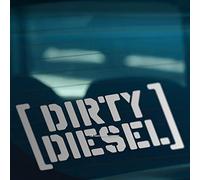 HastingsDesigner DIRTY DIESEL S2 Emissions Funny Car Van Bumper Window Dub Vinyl Decal Sticker (Silver)