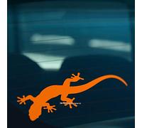 HastingsDesigner GECKO LIZARD Novelty Car, Window, Bumper, Wall, Laptop Vinyl Decal Sticker (Orange)