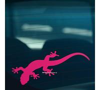 HastingsDesigner GECKO LIZARD Novelty Car, Window, Bumper, Wall, Laptop Vinyl Decal Sticker (Pink)