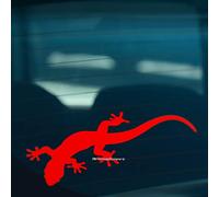 HastingsDesigner GECKO LIZARD Novelty Car, Window, Bumper, Wall, Laptop Vinyl Decal Sticker (Red)