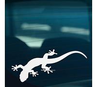 HastingsDesigner GECKO LIZARD Novelty Car, Window, Bumper, Wall, Laptop Vinyl Decal Sticker (White)