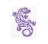 HastingsDesigner GECKO LIZARD S2 Tribal Tattoo Style Car Window Bumper Wall Laptop Vinyl Decal Sticker (Purple)