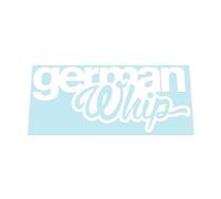 HastingsDesigner German Whip - Car/Van Modified Style DUB Vinyl Decal Stickers suitable for Window, Bumper or any smooth surface (White)