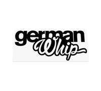 HastingsDesigner German Whip - Car/Van Modified Style DUB Vinyl Decal Stickers suitable for Window, Bumper or any smooth surface (Black)