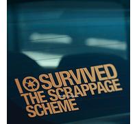 HastingsDesigner I SURVIVED THE SCRAPPAGE SCHEME Funny Car Van Window Bumper Vinyl Decal Sticker (Gold)