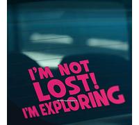 HastingsDesigner I'M NOT LOST I'M EXPLORING Funny Car Van 4x4 Bumper Window Vinyl Decal Sticker (Pink)