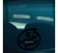HastingsDesigner LABRADOR INSIDE Retriever Dog Paw Funny Car, Window, Bumper Vinyl Decal Sticker (Black)