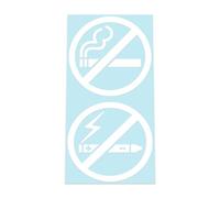 HastingsDesigner NO SMOKING NO VAPING Cafe,Restaurant,Coffee Shop Window Vinyl Sign Decal Sticker (White)
