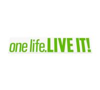 HastingsDesigner ONE LIFE LIVE IT Funny Offroad Car Camper Van 4x4 DUB Vinyl Decal Sticker (Green)