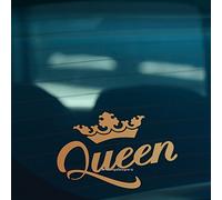 HastingsDesigner QUEEN CROWN Funny Car,Window,Bumper or Laptop DUB DRIFT Vinyl Decal Sticker (Gold)