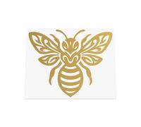 HastingsDesigner Tribal Bee Sticker - Tattoo Style Car Van Vinyl Decal suitable for Window, Bumper, Laptop or any smooth surface (Gold)