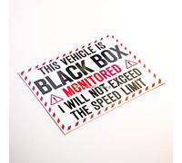 HastingsDesigner VEHICLE BLACK BOX MONITORED Not Exceed Speed Limit Car,Van Vinyl Decal Sticker