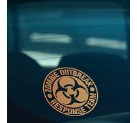 HastingsDesigner ZOMBIE OUTBREAK RESPONSE TEAM Funny Novelty Car Window Bumper Vinyl Decal Sticker (Gold)