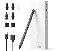 Hastraith Stylus Pen for ipad 2018-2024, ipad Pen with Tilt Sensitivity, Palm Rejection, 13 Minutes Fast Charging, Compatible with Pro 13"/12.9"/11", Air 3-6, iPad 6-10, Mini 5/6, Black