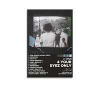 HASUEQWERURU 4 Your Eyez Only by J. Cole Album Posters Aesthetic Wall Art Decor Vintage Canvas Decorative Painting Poster Living Room Bed Room Derector 12x18inch(30x45cm) Unframe-style
