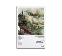 HASUEQWERURU Bon Iver, Bon Iver Posters Aesthetic Wall Art Decor Vintage Canvas Decorative Painting Poster Living Room Bed Room Derector 08x12inch(20x30cm) Unframe-style