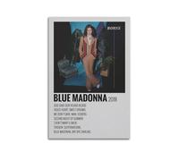 HASUEQWERURU Børns Album Blue Madonna Posters Aesthetic Wall Art Decor Vintage Canvas Decorative Painting Poster Living Room Bed Room Derector 24x36inch(60x90cm) Unframe-style