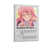 HASUEQWERURU Familiar Of Zero Posters Aesthetic Wall Art Decor Vintage Canvas Decorative Painting Poster Living Room Bed Room Derector 08x12inch(20x30cm) Frame-style