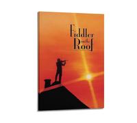 HASUEQWERURU Fiddler on The Roof Posters Aesthetic Wall Art Decor Vintage Canvas Decorative Painting Poster Living Room Bed Room Derector 12x18inch(30x45cm) Frame-style