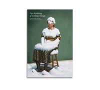 HASUEQWERURU I'm Thinking of Ending Things 1 Posters Aesthetic Wall Art Decor Vintage Canvas Decorative Painting Poster Living Room Bed Room Derector 12x18inch(30x45cm) Unframe-style