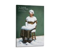 HASUEQWERURU I'm Thinking of Ending Things 1 Posters Aesthetic Wall Art Decor Vintage Canvas Decorative Painting Poster Living Room Bed Room Derector 08x12inch(20x30cm) Frame-style