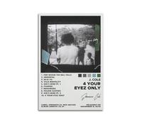HASUEQWERURU J. Cole Album 4 Your Eyez Only Posters Aesthetic Wall Art Decor Vintage Canvas Decorative Painting Poster Living Room Bed Room Derector 12x18inch(30x45cm) Unframe-style