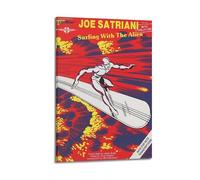 HASUEQWERURU Joe Satriani Surfing with The Alien Posters Aesthetic Wall Art Decor Vintage Canvas Decorative Painting Poster Living Room Bed Room Derector 08x12inch(20x30cm) Frame-style