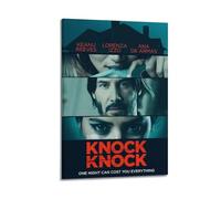 HASUEQWERURU Knock Poster Knock Posters Aesthetic Wall Art Decor Vintage Canvas Decorative Painting Poster Living Room Bed Room Derector 24x36inch(60x90cm) Frame-style