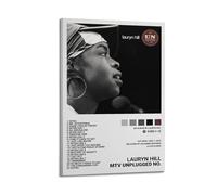 HASUEQWERURU Lauryn Hill Album MTV Unplugged No. 2.0 Posters Aesthetic Wall Art Decor Vintage Canvas Decorative Painting Poster Living Room Bed Room Derector 20x30inch(50x75cm) Frame-style