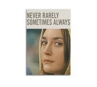 HASUEQWERURU Never Rarely Sometimes Always Posters Aesthetic Wall Art Decor Vintage Canvas Decorative Painting Poster Living Room Bed Room Derector 20x30inch(50x75cm) Unframe-style