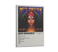HASUEQWERURU Rico Nasty Anger Management Posters Aesthetic Wall Art Decor Vintage Canvas Decorative Painting Poster Living Room Bed Room Derector 12x18inch(30x45cm) Frame-style