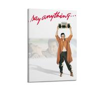 HASUEQWERURU Say Anything Posters Aesthetic Wall Art Decor Vintage Canvas Decorative Painting Poster Living Room Bed Room Derector 08x12inch(20x30cm) Frame-style